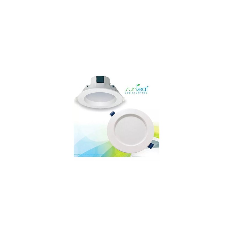 LUMIMARIO DOWNLIGHT EMPOTRAR P/TECHO 12W 4" LUZ CÁLIDA SUNLEAF