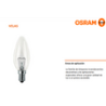 PACK DE 5 FOCOS FLAMA CLARO F15 40W 125V E26 OSRAM