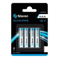 Paquete de 4 pilas alcalinas "AAA" Steren