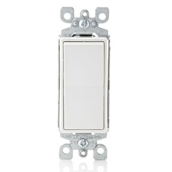 APAGADOR SENCILLO BLANCO 15A 120V DECORA LEVITON