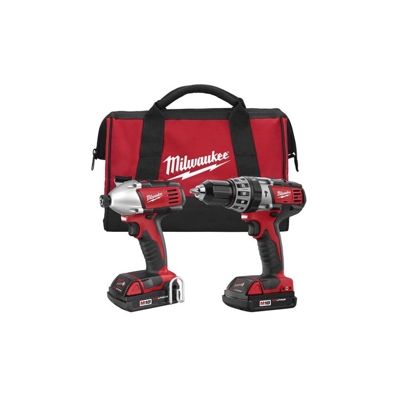 COMBO M18 DE TALADRO Y LLAVE DE IMPACTO HEXAGONAL C/ BATERÍAS MILWAUKEE