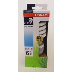 FOCO ESPIRAL DULUX  27W/865 E26 LUZ BLANCA OSRAM