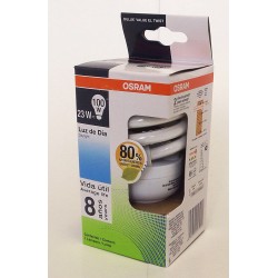 FOCO ESPIRAL DULUX 23W/865 E26 LUZ BLANCA